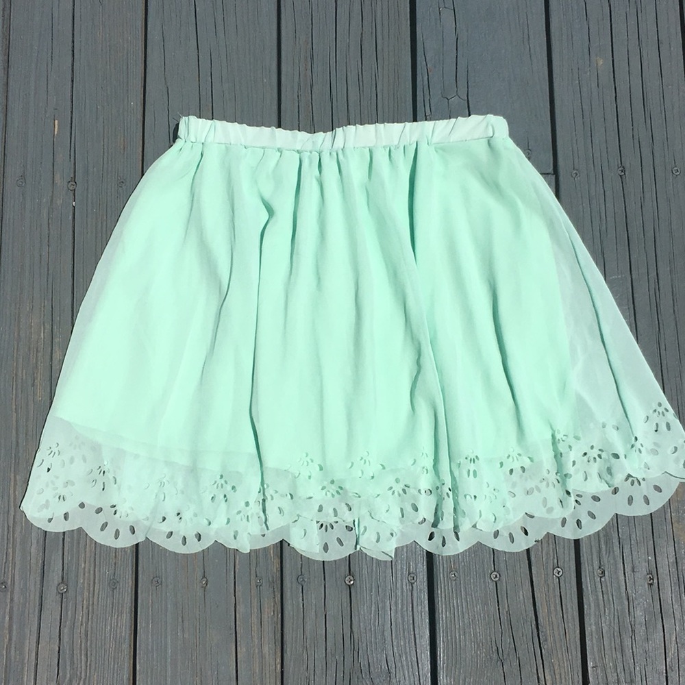 Sea Foam Green Skirt